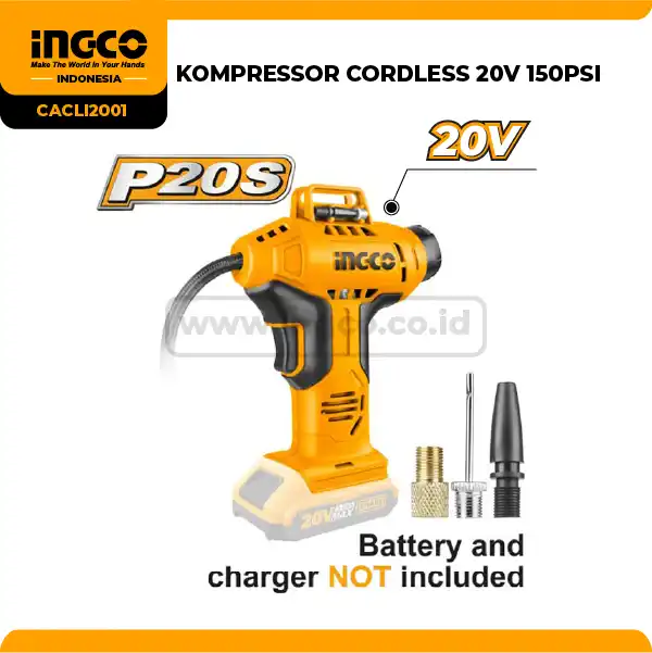 CACLI2001 - KOMPRESOR CORDLESS 20V 150PSI => CACLI2018
