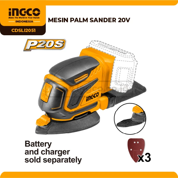 CDSLI2051 - MESIN PALM SANDER 20V