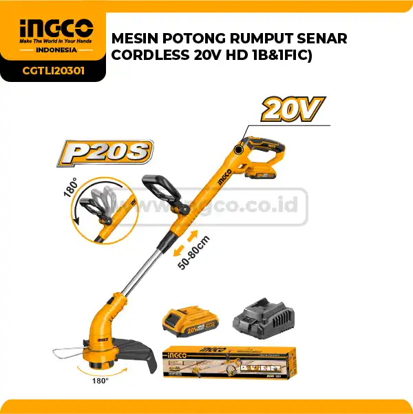CGTLI20301 - MESIN POTONG RUMPUT 20V (1B&1FIC)