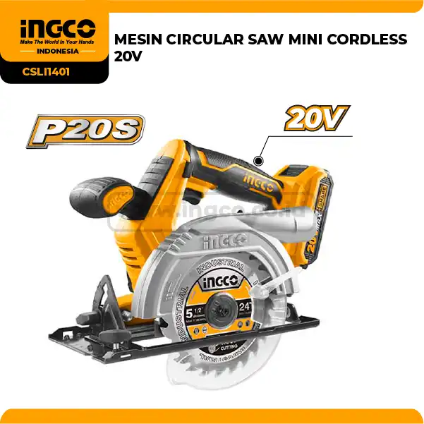 CSLI1401 - MESIN CIRCULAR SAW MINI CORDLESS 20V => CSLI1402