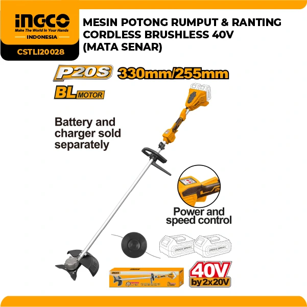 CSTLI20028 - MESIN POTONG RUMPUT & 
RANTING BRUSHLESS 
40V
