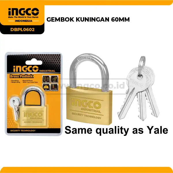 DBPL0602 - GEMBOK KUNINGAN 60MM