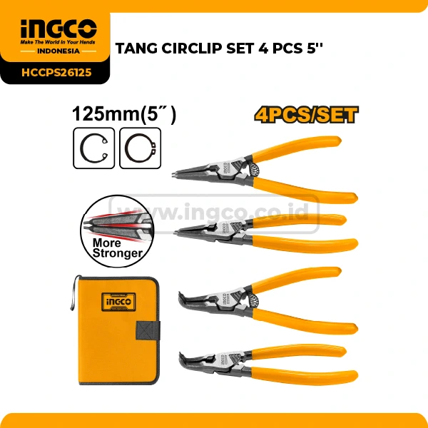 HCCPS26125 - TANG CIRCLIP SET 4 PCS 5''