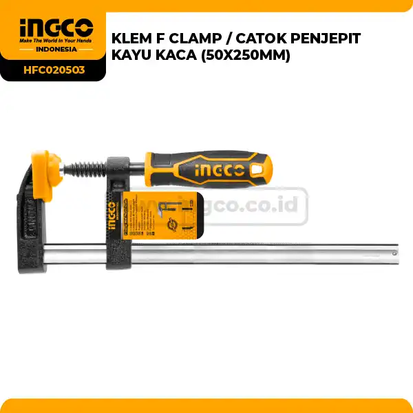 HFC020503 - KLEM F CLAMP / CATOK PENJEPIT KAYU KACA (50X250MM)