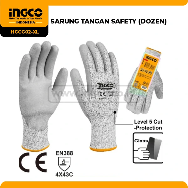 HGCG02-XL - SARUNG TANGAN SAFETY (DOZEN)