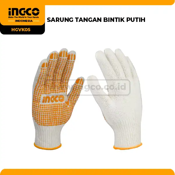HGVK05 - SARUNG TANGAN BINTIK PUTIH !
