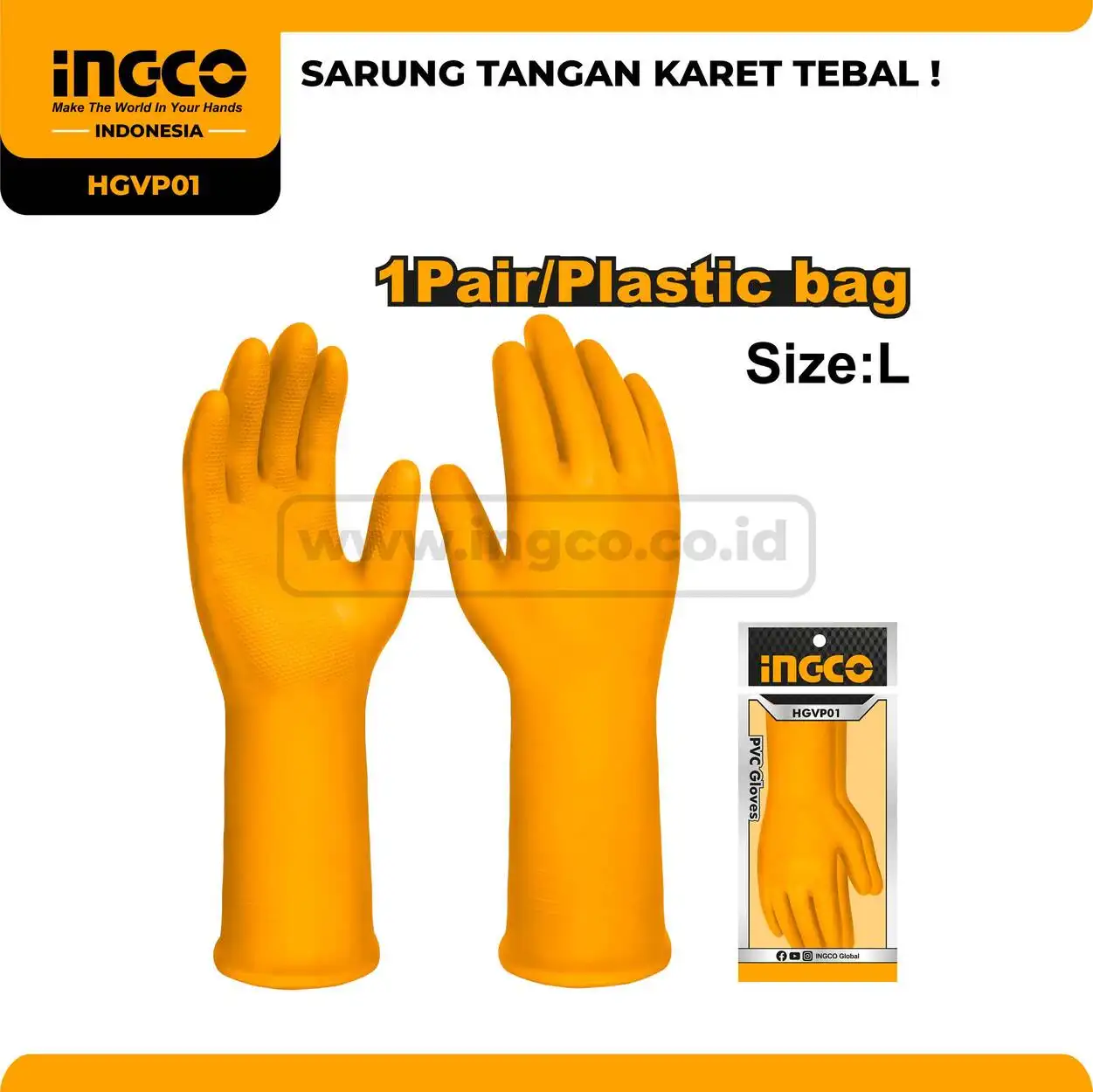 HGVP01 - SARUNG TANGAN KARET TEBAL !