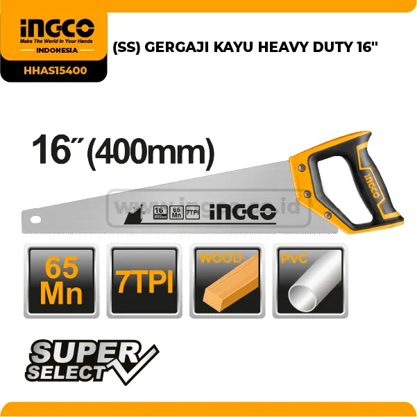 HHAS15400 - GERGAJI KAYU HEAVY DUTY 16'' !