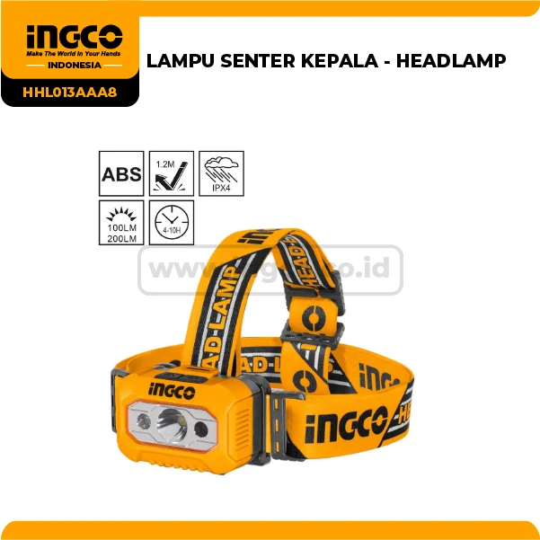 HHL013AAA8 - LAMPU SENTER KEPALA - HEADLAMP