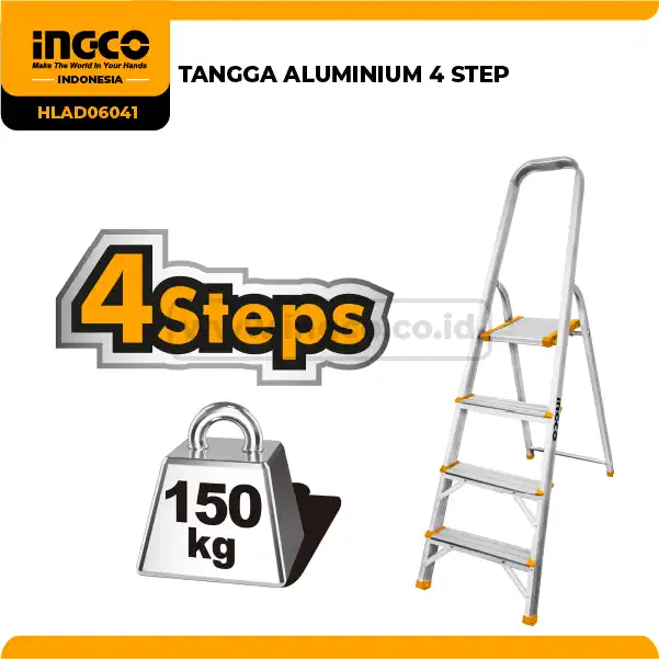 HLAD06041 - TANGGA ALUMINIUM 4 STEP