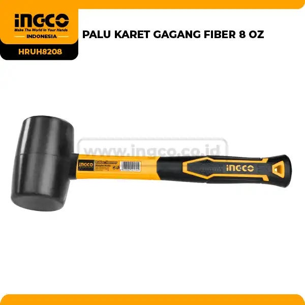 HRUH8208 - PALU KARET GAGANG FIBER 8 OZ => HRUH8808