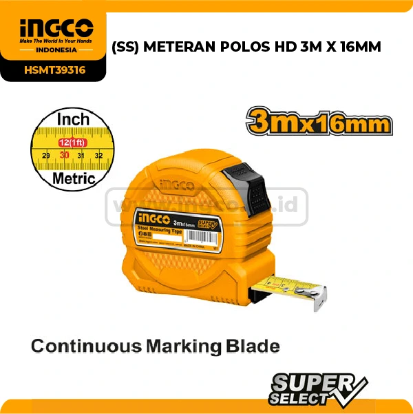 HSMT39316 - METERAN POLOS HD 3M X 16MM