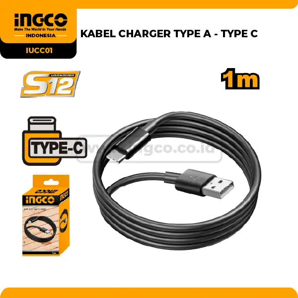 IUCC01 - KABEL CHARGER TYPE A - TYPE C