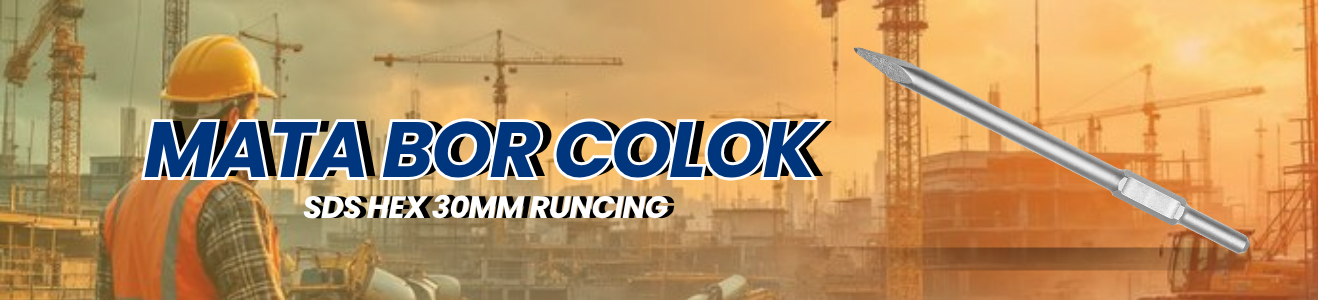 Mata Bor Colok SDS Hex 30mm Runcing